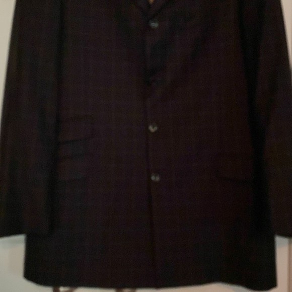 Steve Harvey Collection Suit Jacket Pure Wool 42R Double Vented 4 Button… - Picture 7 of 10